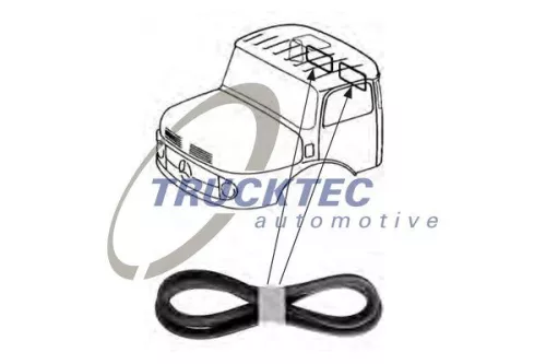 Trim/Protection Strip, rear window