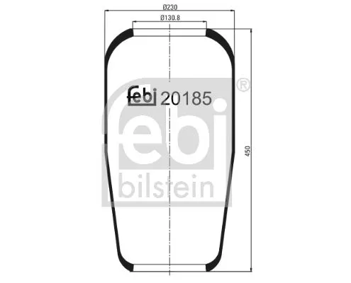 1x Bellow, air suspension