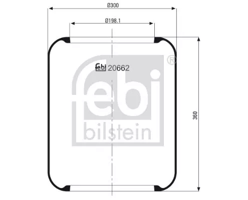 1x Bellow, air suspension