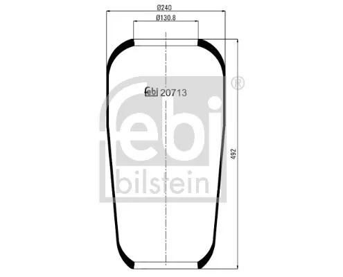 1x Bellow, air suspension