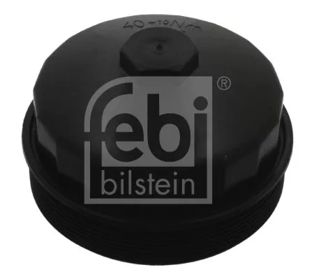 1x Cap, oil filter housing