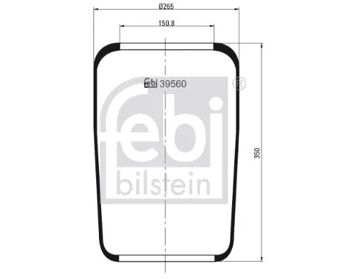 1x Bellow, air suspension