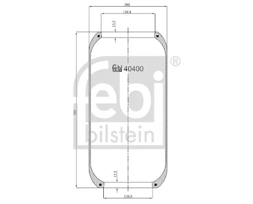 1x Bellow, air suspension