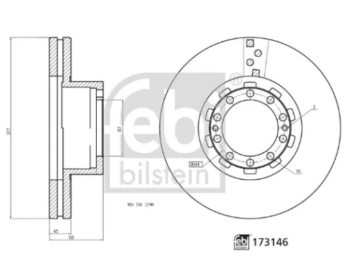1x Brake Disc