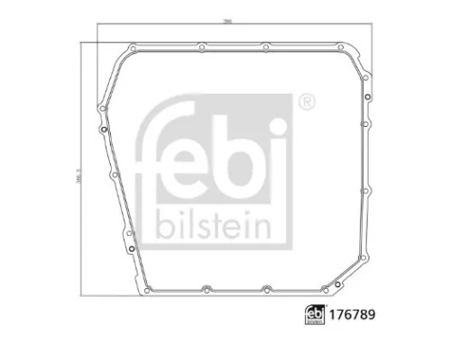 1x Gasket, automatic transmission oil sump