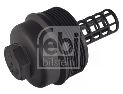 1x Cap, oil filter housing