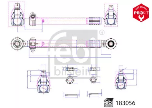 1x Centre Rod Assembly