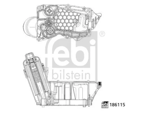 1x Housing, oil filter