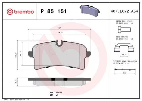 Brake Pad Set, disc brake