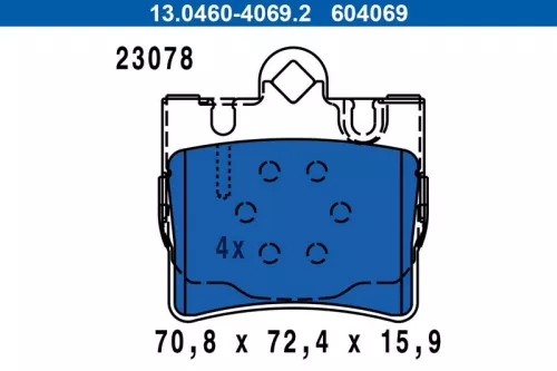 Brake Pad Set, disc brake