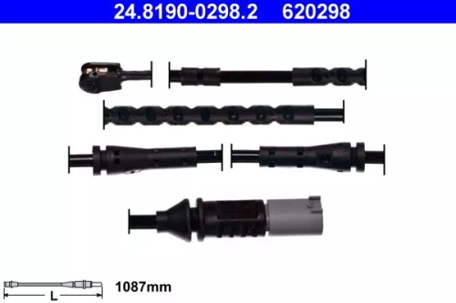 Warning Contact, brake pad wear