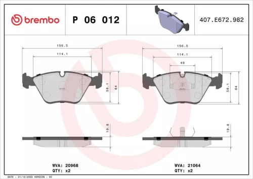 Brake Pad Set, disc brake