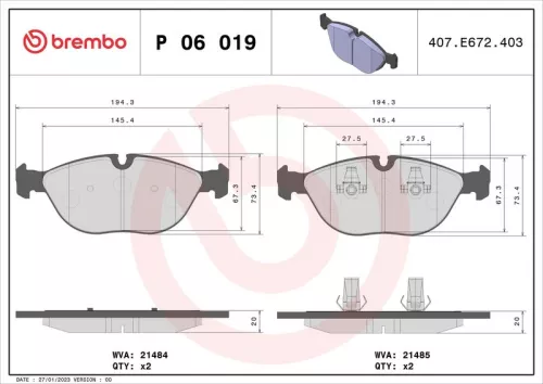 Brake Pad Set, disc brake