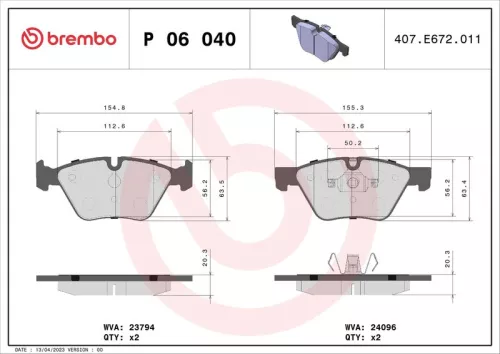 Brake Pad Set, disc brake