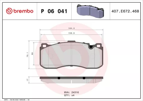 Brake Pad Set, disc brake