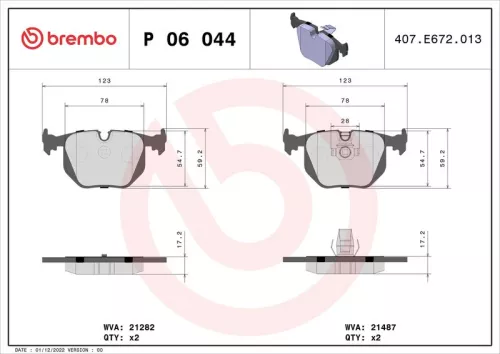 Brake Pad Set, disc brake