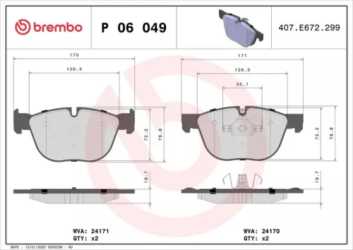 Brake Pad Set, disc brake