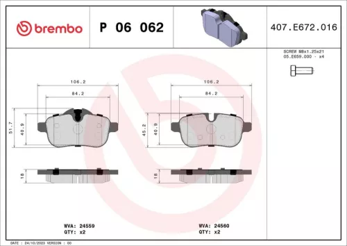 Brake Pad Set, disc brake