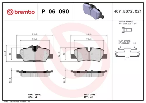 Brake Pad Set, disc brake