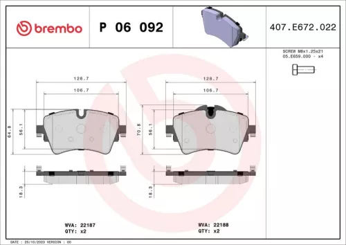 Brake Pad Set, disc brake