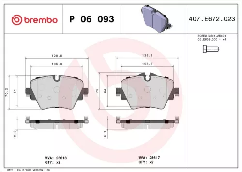 Brake Pad Set, disc brake