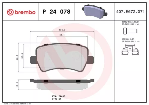 Brake Pad Set, disc brake
