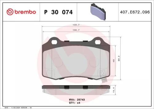 Brake Pad Set, disc brake