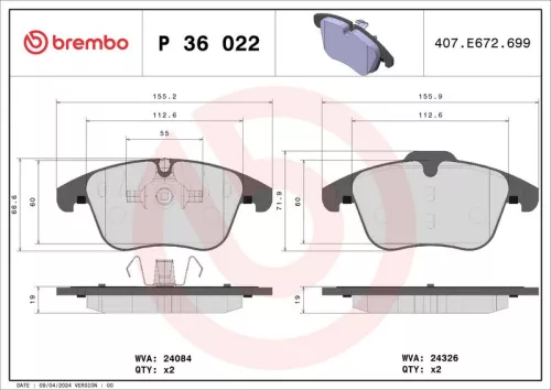 Brake Pad Set, disc brake