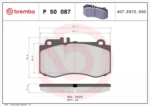 Brake Pad Set, disc brake