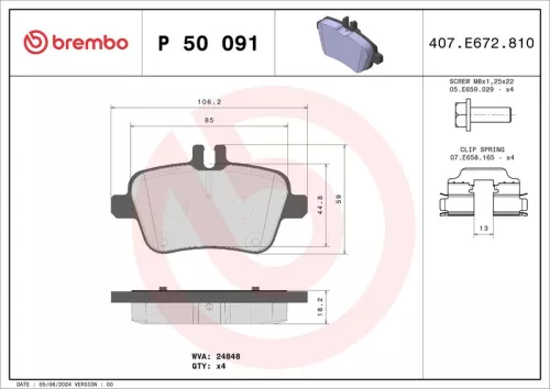 Brake Pad Set, disc brake