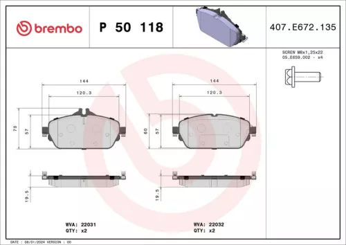 Brake Pad Set, disc brake