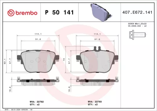 Brake Pad Set, disc brake