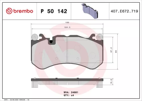 Brake Pad Set, disc brake