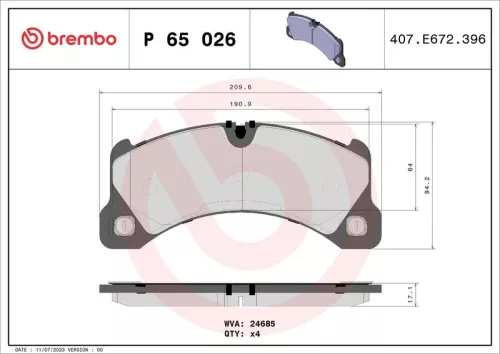 Brake Pad Set, disc brake