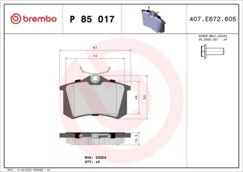 Brake Pad Set, disc brake