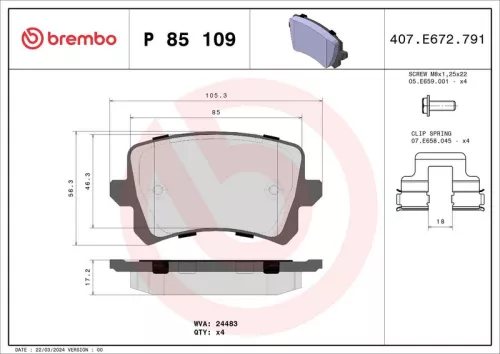 Brake Pad Set, disc brake
