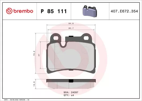 Brake Pad Set, disc brake