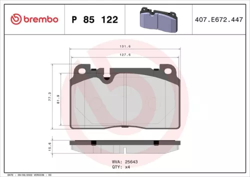 Brake Pad Set, disc brake