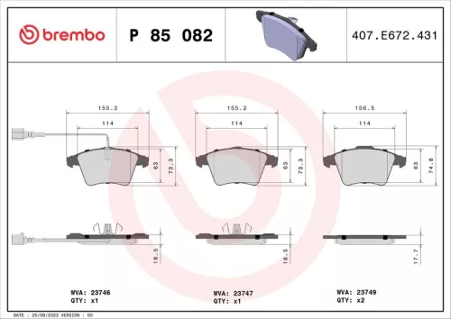 Brake Pad Set, disc brake