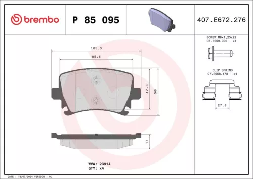 Brake Pad Set, disc brake