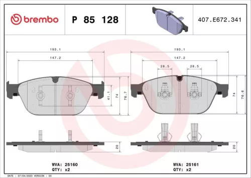 Brake Pad Set, disc brake