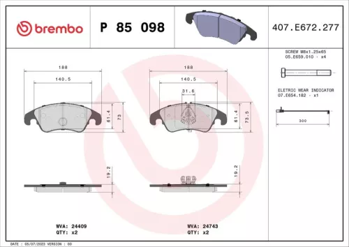 Brake Pad Set, disc brake