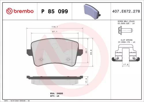 Brake Pad Set, disc brake