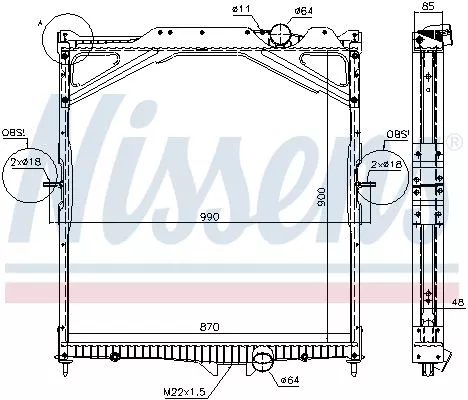 Radiator, engine cooling