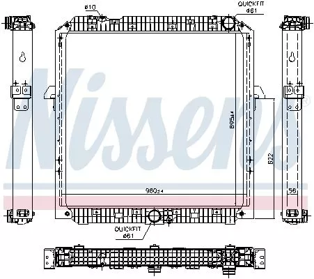 Radiator, engine cooling