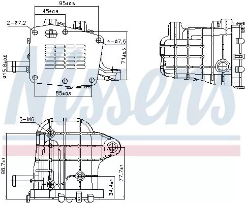 Cooler, exhaust gas recirculation