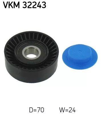 Deflection/Guide Pulley, V-ribbed belt