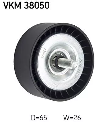 Deflection/Guide Pulley, V-ribbed belt