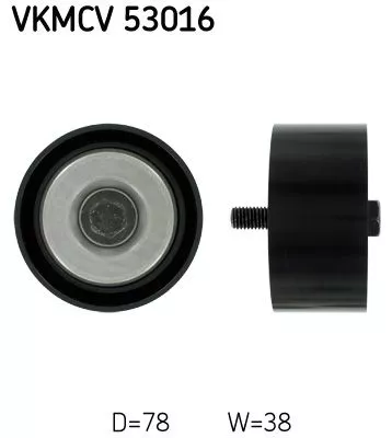 Deflection/Guide Pulley, V-ribbed belt