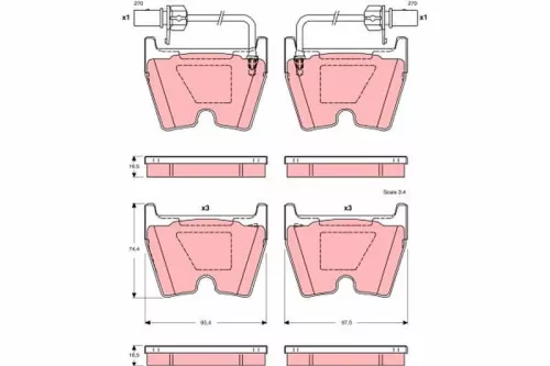 Brake Pad Set, disc brake